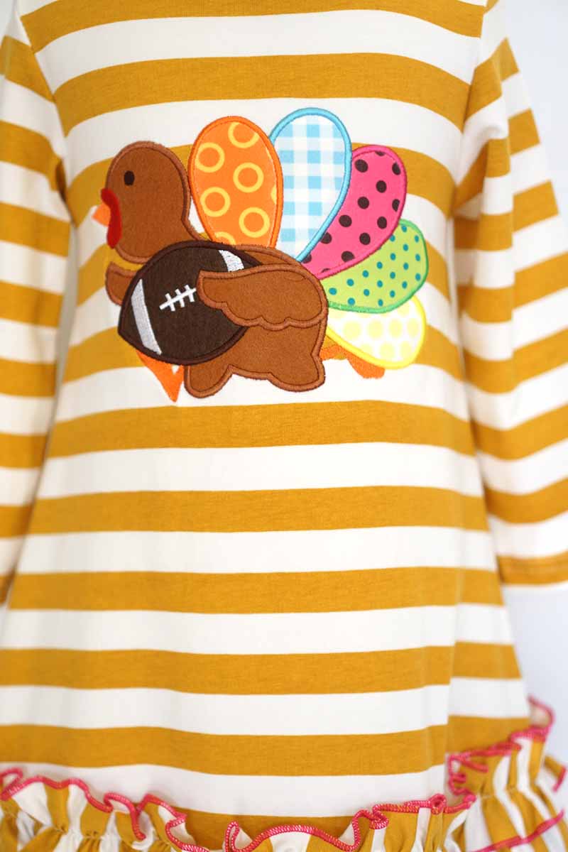 Applique Turkey Dress