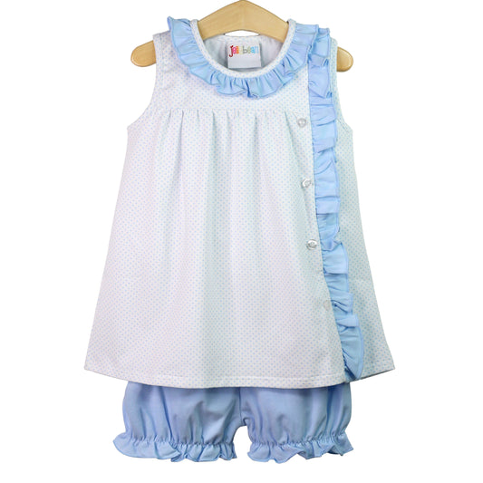 Blue Dot Bloomer Set