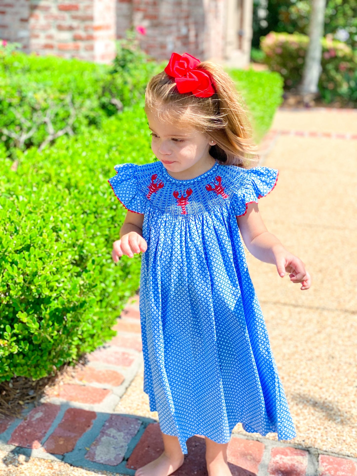 Smocked Crawfish Dress