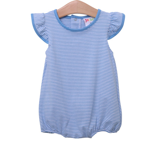 Short Sleeve Striped Bubble