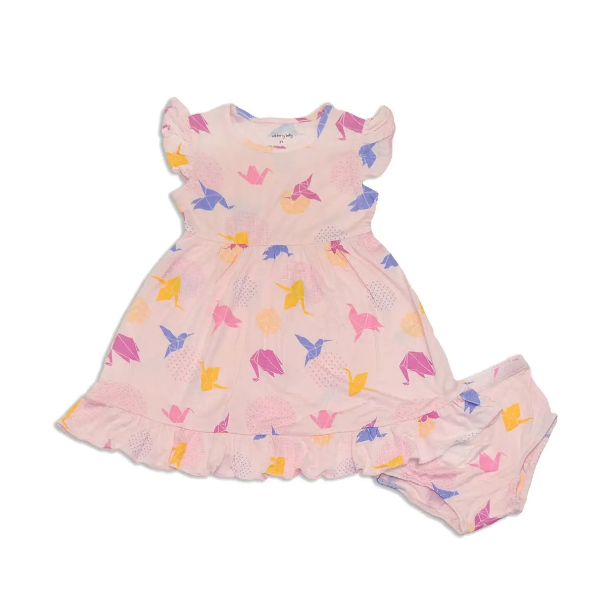 Origami Print Dress & Bloomers